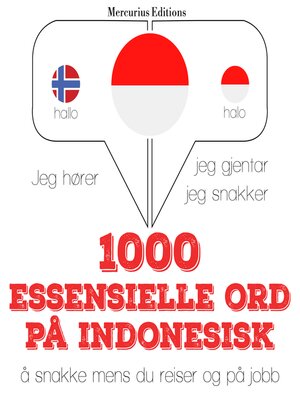 cover image of 1000 essensielle ord på indonesisk